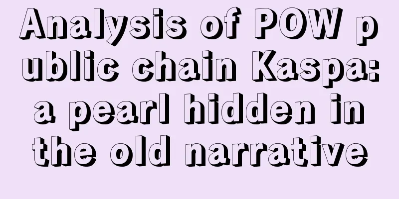 Analysis of POW public chain Kaspa: a pearl hidden in the old narrative