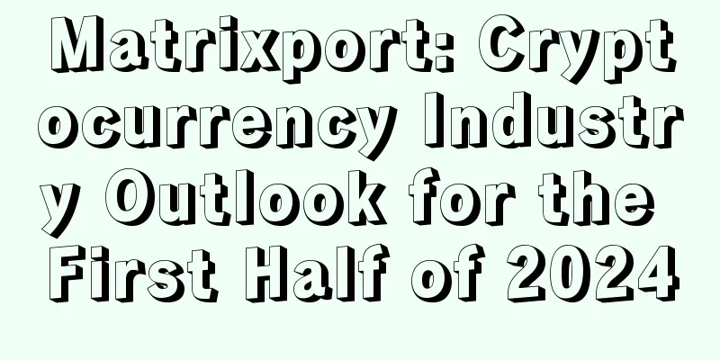 Matrixport: Cryptocurrency Industry Outlook for the First Half of 2024