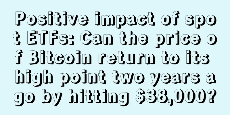 Positive impact of spot ETFs: Can the price of Bitcoin return to its high point two years ago by hitting $38,000?