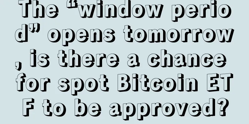 The “window period” opens tomorrow, is there a chance for spot Bitcoin ETF to be approved?