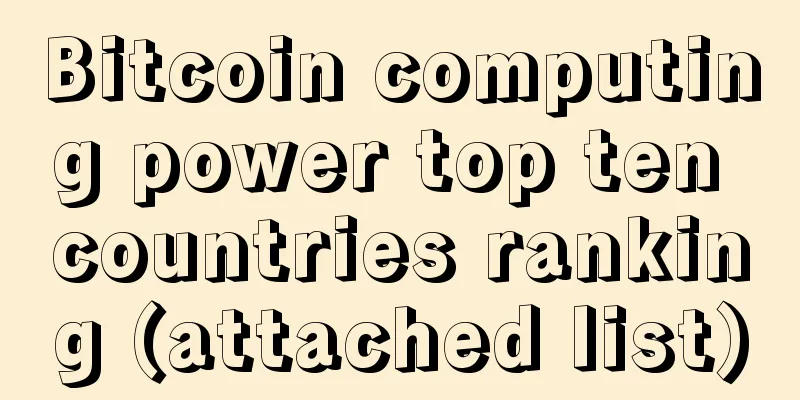 Bitcoin computing power top ten countries ranking (attached list)