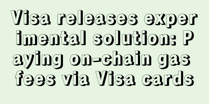 Visa releases experimental solution: Paying on-chain gas fees via Visa cards