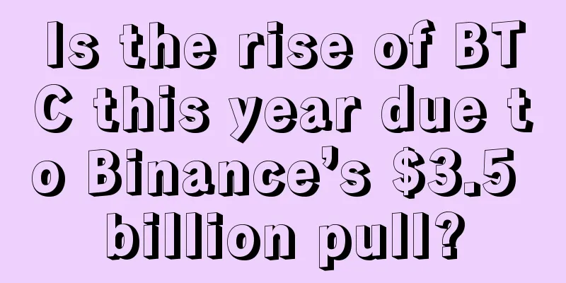 Is the rise of BTC this year due to Binance’s $3.5 billion pull?