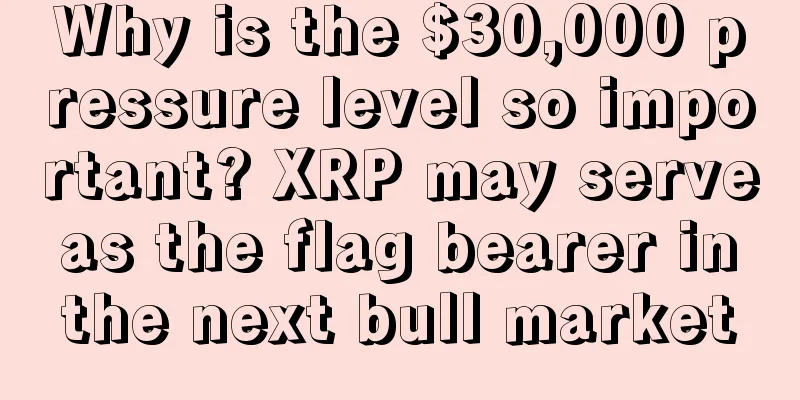Why is the $30,000 pressure level so important? XRP may serve as the flag bearer in the next bull market