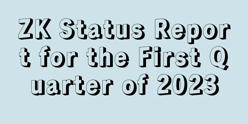 ZK Status Report for the First Quarter of 2023