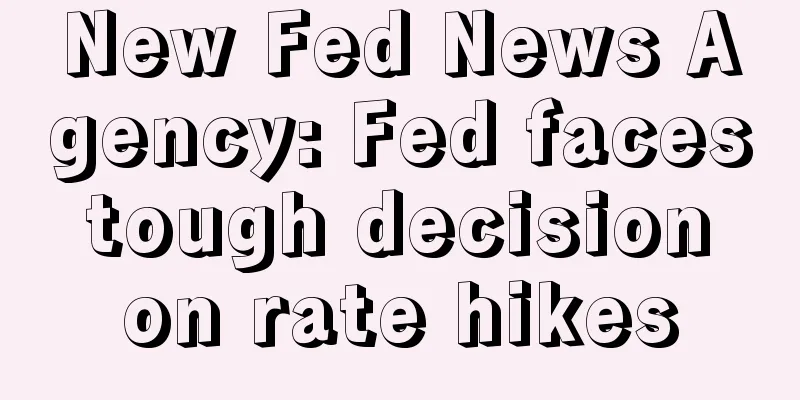 New Fed News Agency: Fed faces tough decision on rate hikes