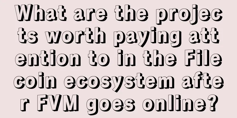 What are the projects worth paying attention to in the Filecoin ecosystem after FVM goes online?