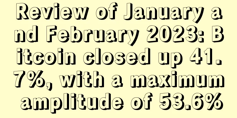 Review of January and February 2023: Bitcoin closed up 41.7%, with a maximum amplitude of 53.6%