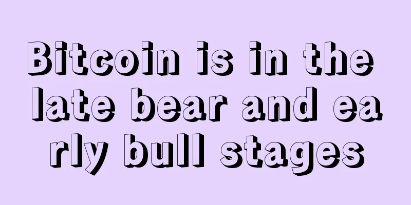 Bitcoin is in the late bear and early bull stages