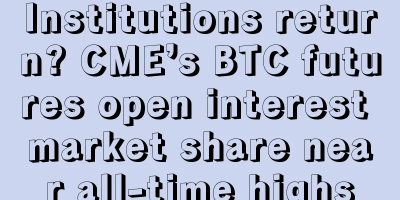 Institutions return? CME’s BTC futures open interest market share near all-time highs