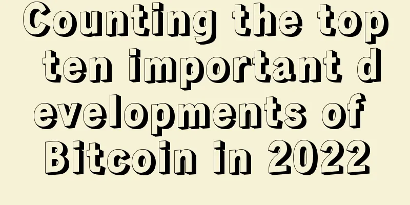 Counting the top ten important developments of Bitcoin in 2022
