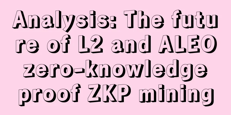 Analysis: The future of L2 and ALEO zero-knowledge proof ZKP mining