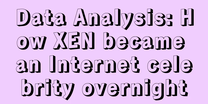 Data Analysis: How XEN became an Internet celebrity overnight