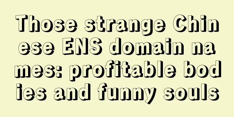Those strange Chinese ENS domain names: profitable bodies and funny souls