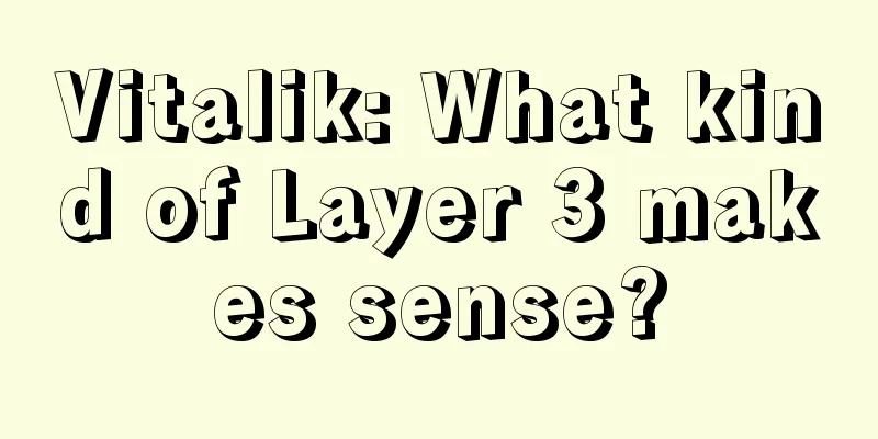 Vitalik: What kind of Layer 3 makes sense?