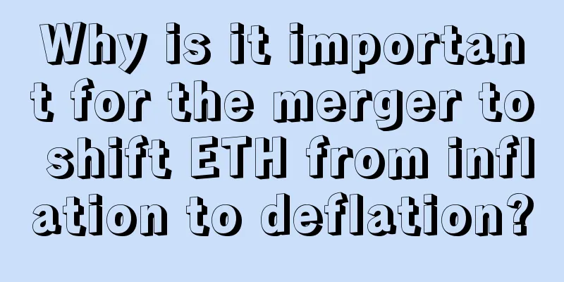Why is it important for the merger to shift ETH from inflation to deflation?