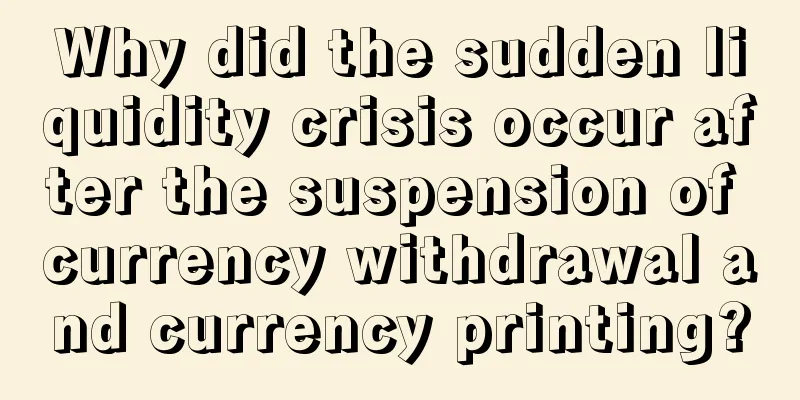 Why did the sudden liquidity crisis occur after the suspension of currency withdrawal and currency printing?