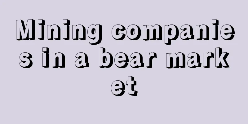 Mining companies in a bear market