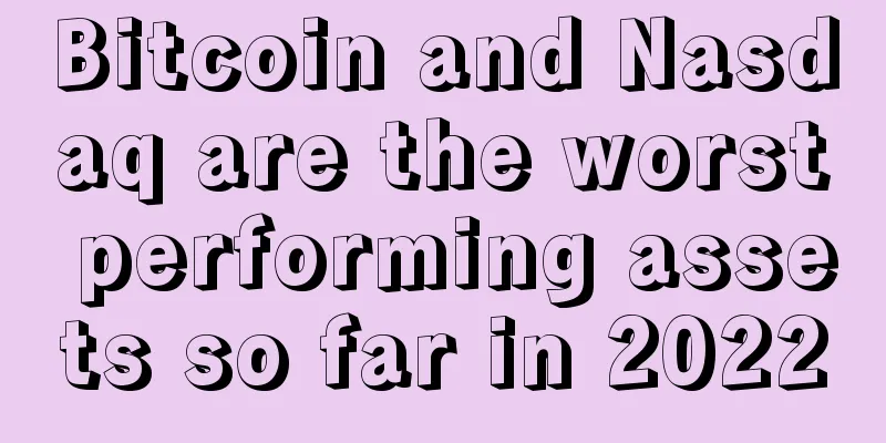 Bitcoin and Nasdaq are the worst performing assets so far in 2022