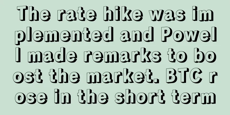 The rate hike was implemented and Powell made remarks to boost the market. BTC rose in the short term