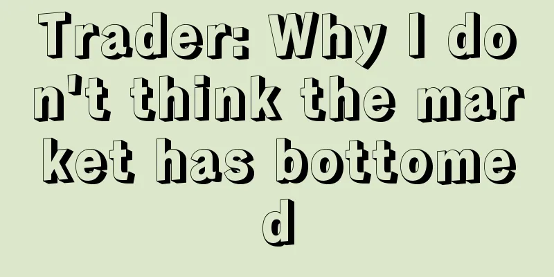 Trader: Why I don't think the market has bottomed
