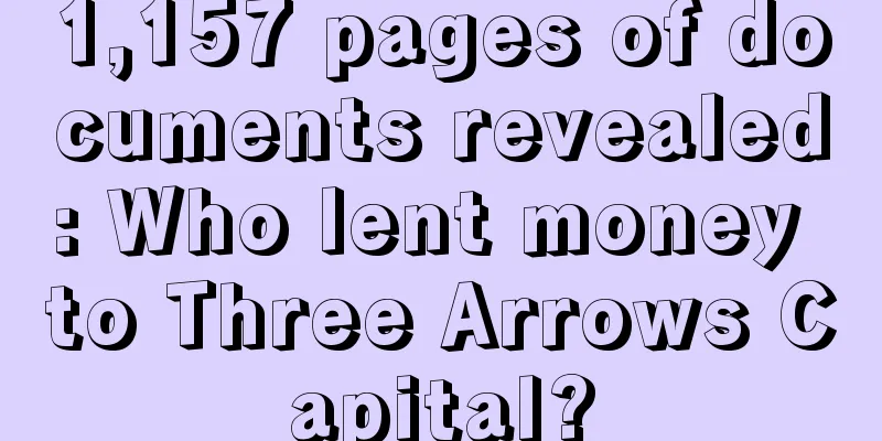 1,157 pages of documents revealed: Who lent money to Three Arrows Capital?