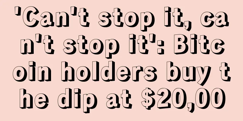 'Can't stop it, can't stop it': Bitcoin holders buy the dip at $20,000