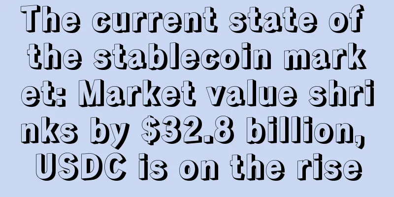 The current state of the stablecoin market: Market value shrinks by $32.8 billion, USDC is on the rise