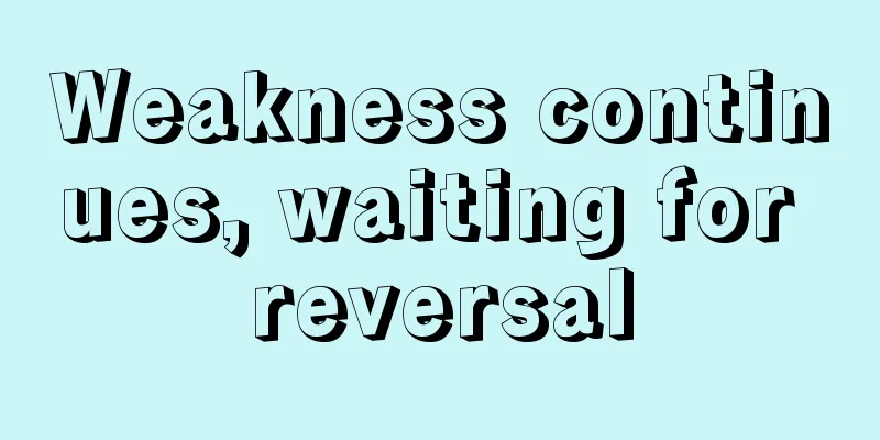 Weakness continues, waiting for reversal