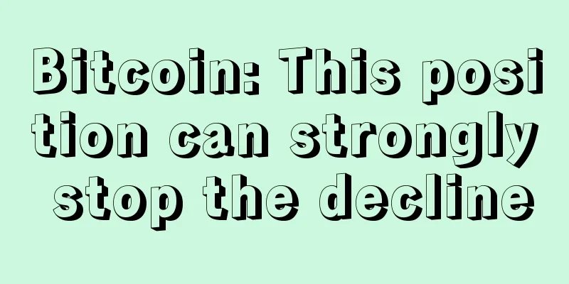 Bitcoin: This position can strongly stop the decline