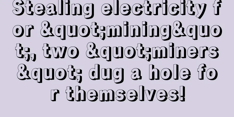 Stealing electricity for "mining", two "miners" dug a hole for themselves!