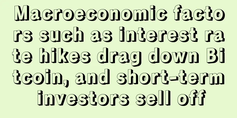 Macroeconomic factors such as interest rate hikes drag down Bitcoin, and short-term investors sell off