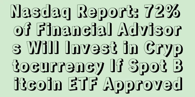 Nasdaq Report: 72% of Financial Advisors Will Invest in Cryptocurrency If Spot Bitcoin ETF Approved