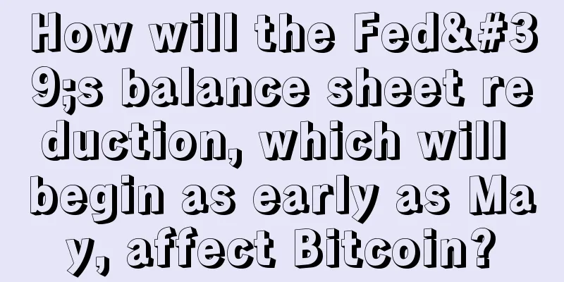 How will the Fed's balance sheet reduction, which will begin as early as May, affect Bitcoin?