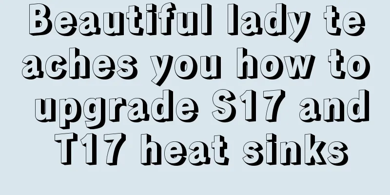 Beautiful lady teaches you how to upgrade S17 and T17 heat sinks