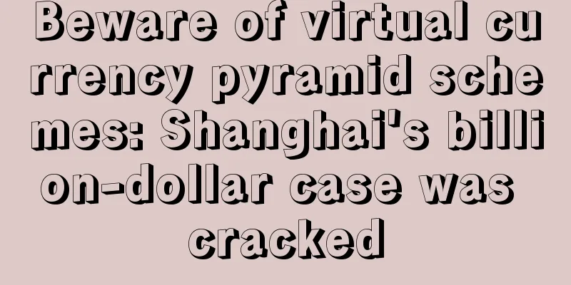 Beware of virtual currency pyramid schemes: Shanghai's billion-dollar case was cracked
