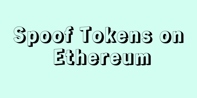 Spoof Tokens on Ethereum