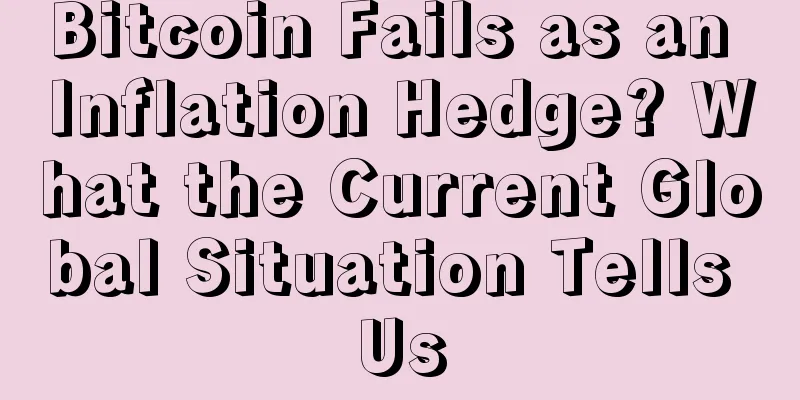 Bitcoin Fails as an Inflation Hedge? What the Current Global Situation Tells Us