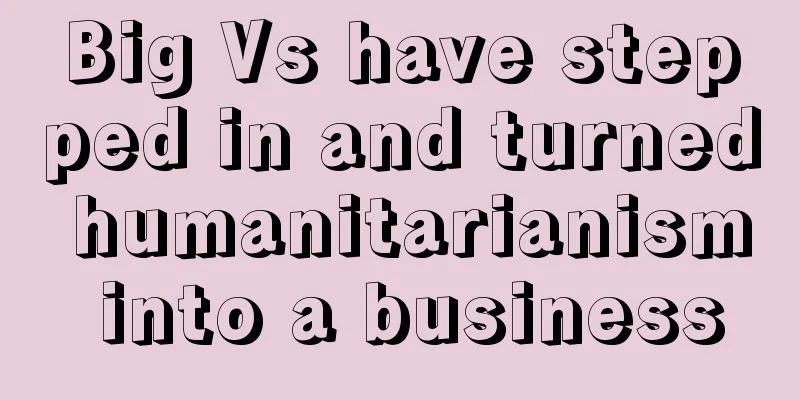 Big Vs have stepped in and turned humanitarianism into a business