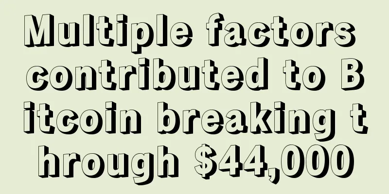 Multiple factors contributed to Bitcoin breaking through $44,000