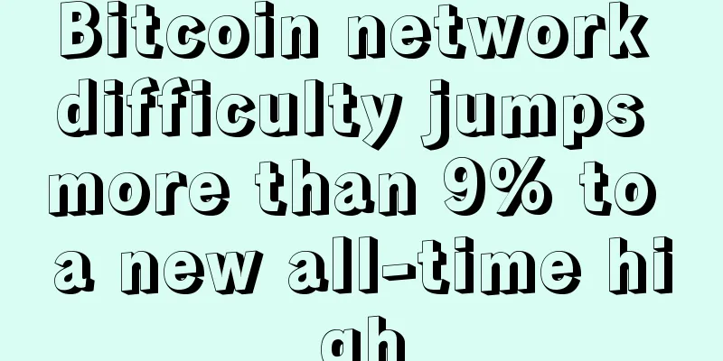 Bitcoin network difficulty jumps more than 9% to a new all-time high