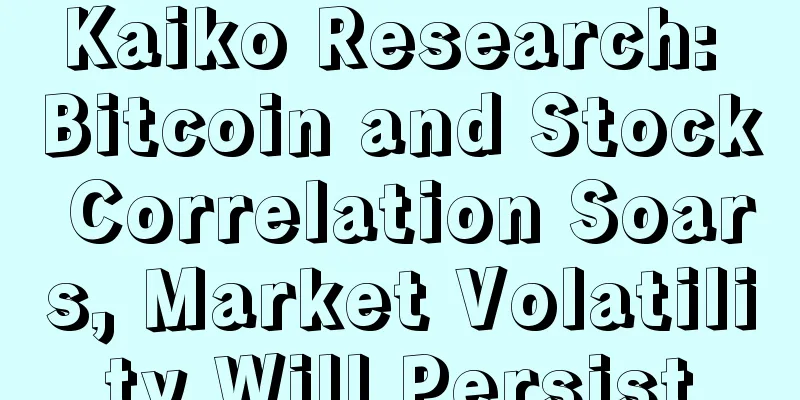 Kaiko Research: Bitcoin and Stock Correlation Soars, Market Volatility Will Persist