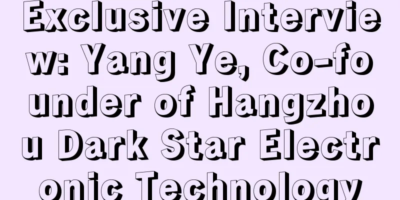 Exclusive Interview: Yang Ye, Co-founder of Hangzhou Dark Star Electronic Technology