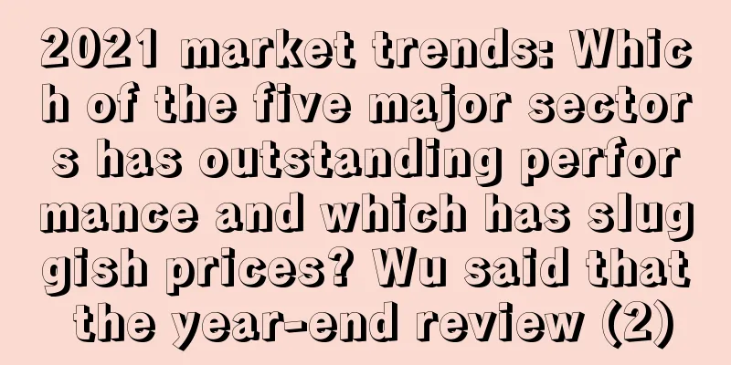 2021 market trends: Which of the five major sectors has outstanding performance and which has sluggish prices? Wu said that the year-end review (2)