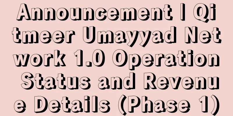 Announcement | Qitmeer Umayyad Network 1.0 Operation Status and Revenue Details (Phase 1)