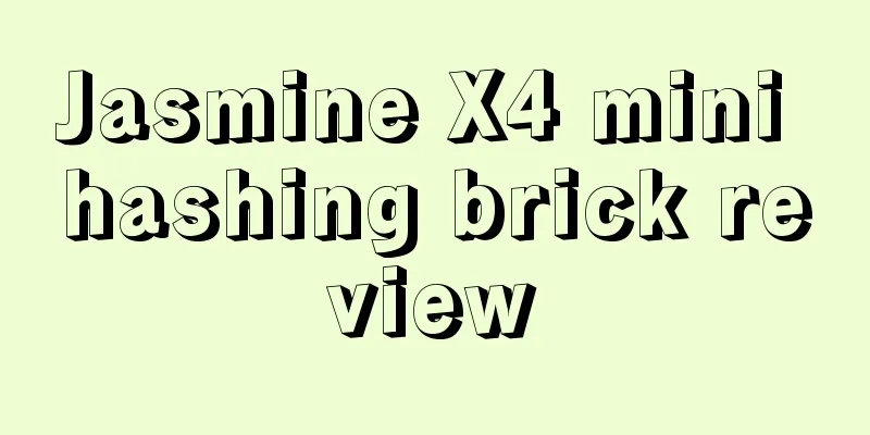 Jasmine X4 mini hashing brick review