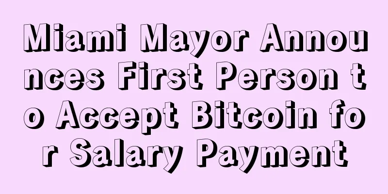 Miami Mayor Announces First Person to Accept Bitcoin for Salary Payment