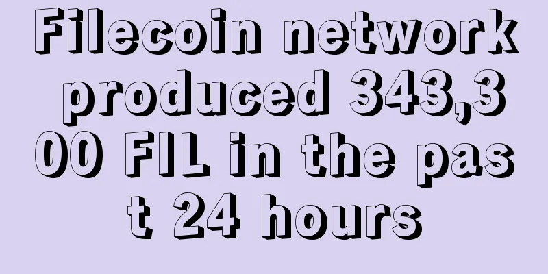 Filecoin network produced 343,300 FIL in the past 24 hours