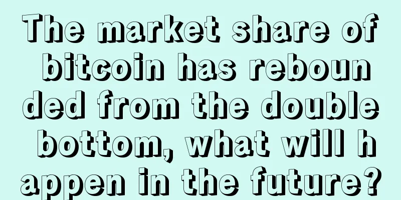 The market share of bitcoin has rebounded from the double bottom, what will happen in the future?