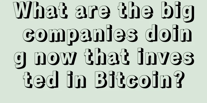 What are the big companies doing now that invested in Bitcoin?